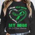 I Wear Kelly Green In My Memory Of My Mom Bile Duct Cancer Unisex Sweatshirt
