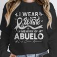 I Wear In Memory Of My Abuelo Lung Cancer Unisex Sweatshirt