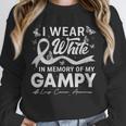 I Wear In Memory Of My Gampy Lung Cancer Unisex Sweatshirt