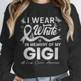 I Wear In Memory Of My Gigi Lung Cancer Unisex Sweatshirt I Wear In Memory Of My Gigi Lung Cancer Unisex Sweatshirt