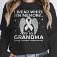 I Wear In Memory Of My Grandma Lung Cancer Awareness Unisex Sweatshirt I Wear In Memory Of My Grandma Lung Cancer Awareness Unisex Sweatshirt