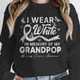I Wear In Memory Of My Grandpop Lung Cancer Unisex Sweatshirt