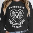 I Wear In Memory Of Papa Lung Cancer Awareness Family Unisex Sweatshirt
