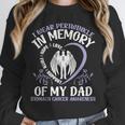 I Wear Periwinkle In Memory My Dad Stomach Cancer Awareness Unisex Sweatshirt