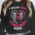 I Wear Pink In Memory Of Niece Breast Cancer Shirts Tshirt Unisex Sweatshirt