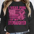 I Wear Pink In Memory Of My Stepdaughter Breast Cancer Unisex Sweatshirt