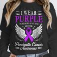 I Wear Purple In Memory Of My Dad Pancreatic Cancer Unisex Sweatshirt I Wear Purple In Memory Of My Dad Pancreatic Cancer Unisex Sweatshirt