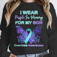I Wear Purple In Memory For My Son Overdose Awareness Unisex Sweatshirt