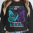 I Wear Teal And Purple In Memory Of My Grandson Unisex Sweatshirt I Wear Teal And Purple In Memory Of My Grandson Unisex Sweatshirt