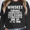 Whiskey Lovers Extrovert Quote Introvert Alcohol Drink Humor Unisex Sweatshirt