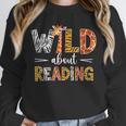 Wild About Reading Books Reader Teachers Kids Librarian Unisex Sweatshirt