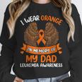 Wings Leukemia Shirt I Wear Orange In Memory Of My Dad Unisex Sweatshirt