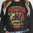 Woman Firefighter Aunt TiTi Auntie Black Graduation Unisex Sweatshirt