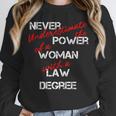 Woman Law Degree Graduation Diploma Party Unisex Sweatshirt