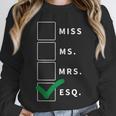 Woman Law School Lawyer Graduation Attorney Unisex Sweatshirt