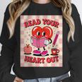Women's Read Your Heart Out Groovy Bookish Valentine Day Women Girls Unisex Sweatshirt Women's Read Your Heart Out Groovy Bookish Valentine Day Women Girls Unisex Sweatshirt