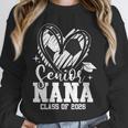 Women's Senior Nana Class Of 2026 Soccer Graduation Heart Unisex Sweatshirt