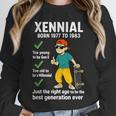 Xennial Born 1977 To 1983 Nostalgia Unisex Sweatshirt