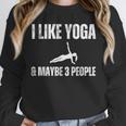 I Like Yoga And Maybe 3 People Introvert Namaste Unisex Sweatshirt