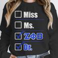 Zeta Phi Beta Doctor Graduation Zeta Phi Beta HBCU Doctor Unisex Sweatshirt