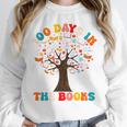 100 Days In The Books Reading Teacher 100th Day Of School Premium Unisex Sweatshirt