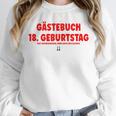 18th Birthday Guest Book Party Memory Unisex Sweatshirt 18th Birthday Guest Book Party Memory Unisex Sweatshirt
