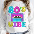 80's Vibe Retro Style Cassette Tape Nostalgia 1980s Party Premium Tri-Blend Unisex Sweatshirt