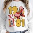 80s Vibes Mixed Tapes & Roller Skates 1981 Nostalgia Retro Unisex Sweatshirt 80s Vibes Mixed Tapes & Roller Skates 1981 Nostalgia Retro Unisex Sweatshirt