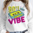 90's Vibe Retro Style Cassette Tape Nostalgia 1990s Party Premium Tri-Blend Unisex Sweatshirt