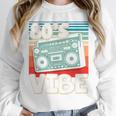 90's Vibe Vintage Style Cassette Tape Nostalgia 1990s Party Premium Tri-Blend Unisex Sweatshirt