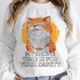 My Alone Time Is For Your Safety Coffee Lover Introvert Raglan Baseball Tee Unisex Sweatshirt