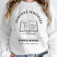 Analogue Nostalgia Paper Books Book Graphic Unisex Sweatshirt Analogue Nostalgia Paper Books Book Graphic Unisex Sweatshirt
