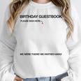 Birthday Guestbook Signable Memory Board Unisex Sweatshirt Birthday Guestbook Signable Memory Board Unisex Sweatshirt