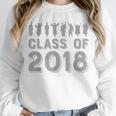 Blue & Grey Class Of 2018 Senior GraduationShirt Unisex Sweatshirt