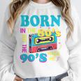 Born In The 80's But 90's Made Me Nostalgia Cassette Tape Premium Tri-Blend Unisex Sweatshirt