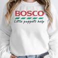 Bosco Little Puppets Help Irish Nostalgia Retro 80s Premium Tri-Blend Unisex Sweatshirt