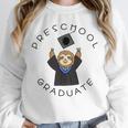 Boys Girls Preschool Graduate Sloth Graduation Cap Unisex Sweatshirt