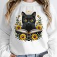 Cat For Women Book Lover Cute Cat And Book Unisex Sweatshirt Cat For Women Book Lover Cute Cat And Book Unisex Sweatshirt