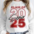 Class Of 2025 Senior 2025 Graduation Red Raglan Baseball Tee Unisex Sweatshirt