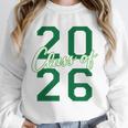 Class Of 2026 Graduation Varsity Green And On The Back Unisex Sweatshirt