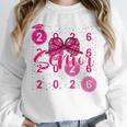 Class Of 2026 Senior Coquette Pink Bow Graduation Family Premium Tri-Blend Unisex Sweatshirt
