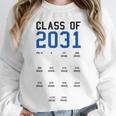 Class Of 2031 Graduation T-Shirt With Space For Handprints Unisex Sweatshirt