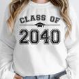 Class Of 2040 Grow With Me Graduation First Day Of School Unisex Sweatshirt
