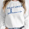 Colon Cancer Awareness Month Memory Loss Blue Ribbon Unisex Sweatshirt