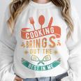 Cooking Brings Out The Best In Me Crafting Flavorful Memory Raglan Baseball Tee Unisex Sweatshirt