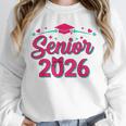Coquette Pink Bow Senior 2026 Class Of Graduation Unisex Sweatshirt