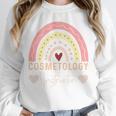 Cosmetology Instructor Cosmetologist Graduation Rainbow Unisex Sweatshirt