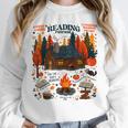 Cozy Reading Cabin Retreat Fall Bookish Autumn Cozy Reader Unisex Sweatshirt