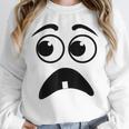 Creepy Face Carrot Halloween Book Character Costume Unisex Sweatshirt