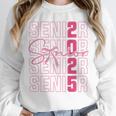 Cute Girls Women Class 2025 Graduation Senior Coquette Bow Unisex Sweatshirt